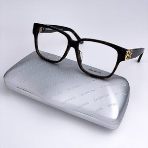 NEW Balenciaga Everyday BB0104O 002 Havana Gold Square Women Eyeglasses